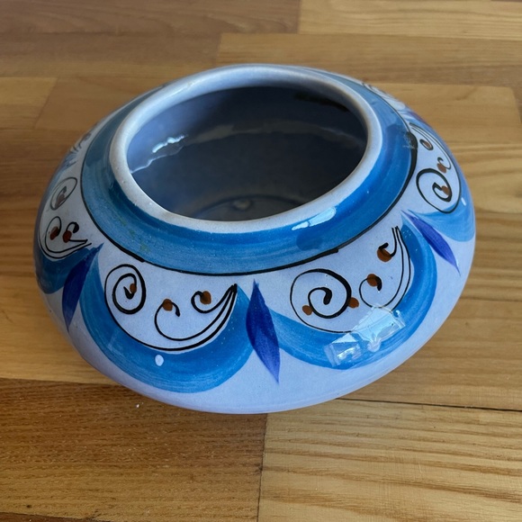 Vintage Mexican pottery bowl/planter. Signed - Picture 4 of 10